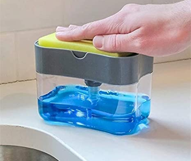 Soap Dispensing Sponge Holder